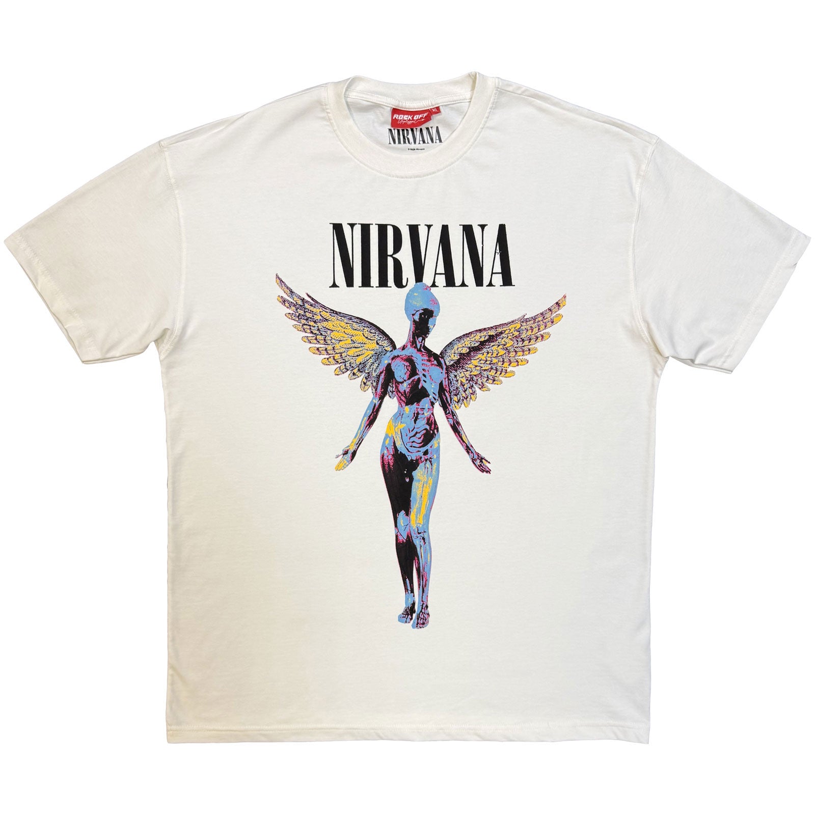 Nirvana: In Utero Angel (Natural) T-shirt – officielt merchandise