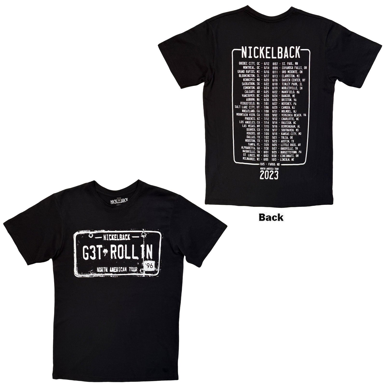 Nickelback: Get Rollin' Tour T-shirt – officielt merchandise