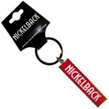 Nickelback: White Logo Red Keychain
