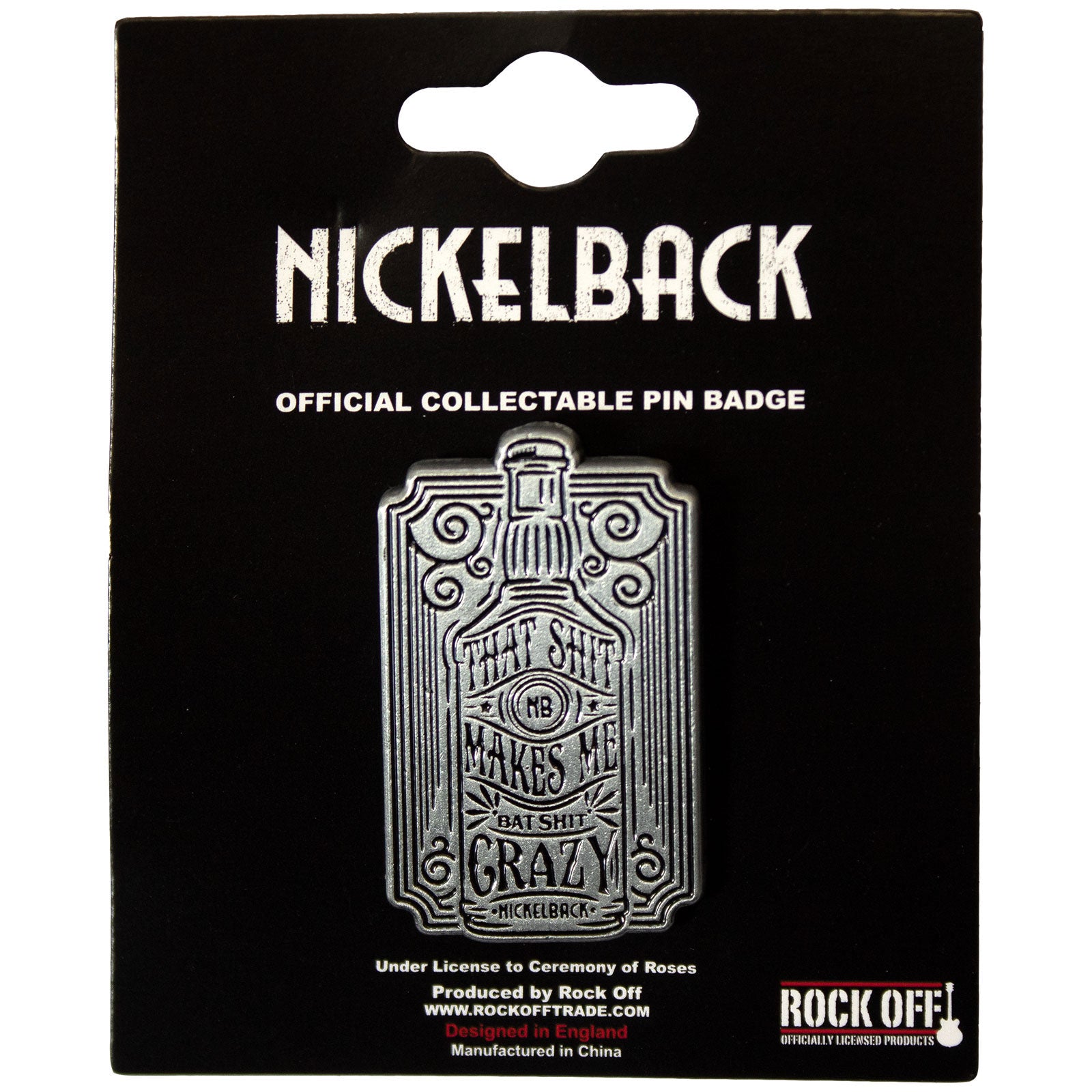 Nickelback: Bat Shit Pin Badge