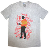 A Nightmare on Elm Street: Freddy Scribble Font T-Shirt
