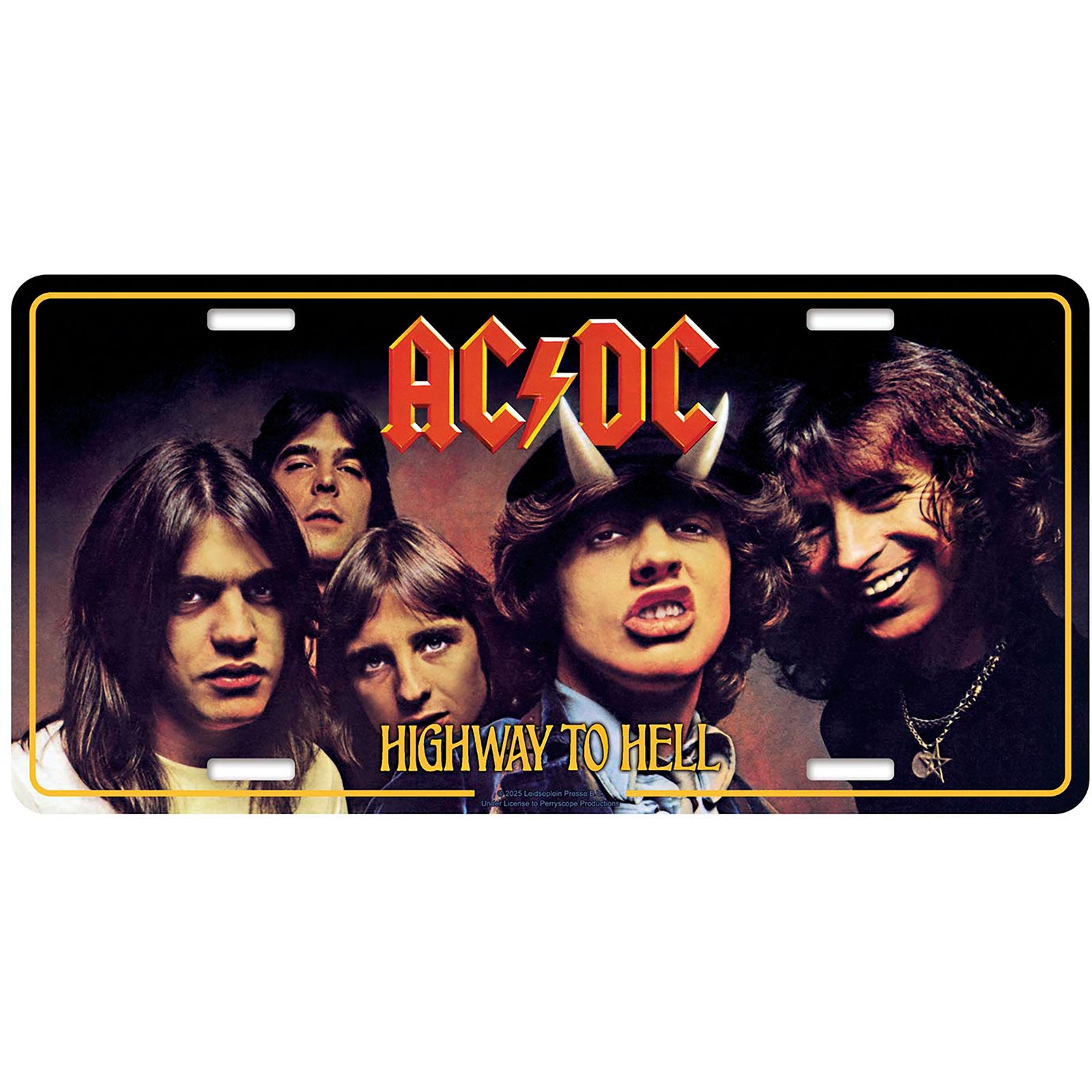 AC/DC: Highway To Hell Number Plate – officielt merchandise