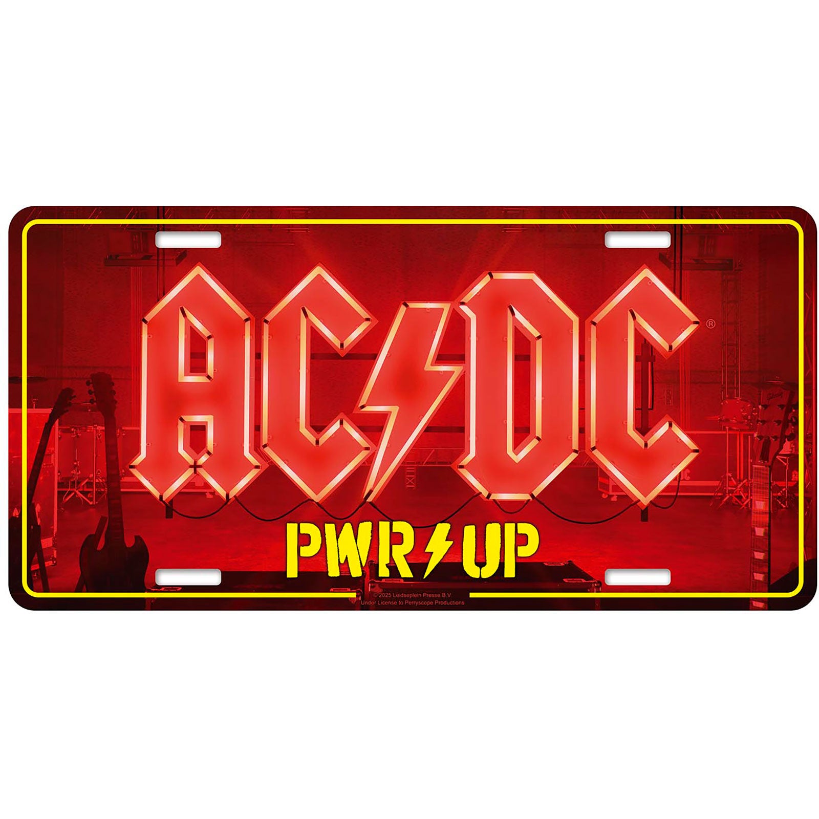 AC/DC: Pwr Up Number Plate – officielt merchandise