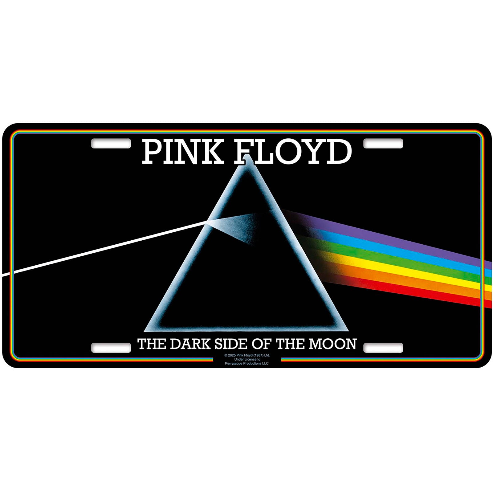 Pink Floyd: Dark Side Of The Moon Number Plate – officielt merchandise