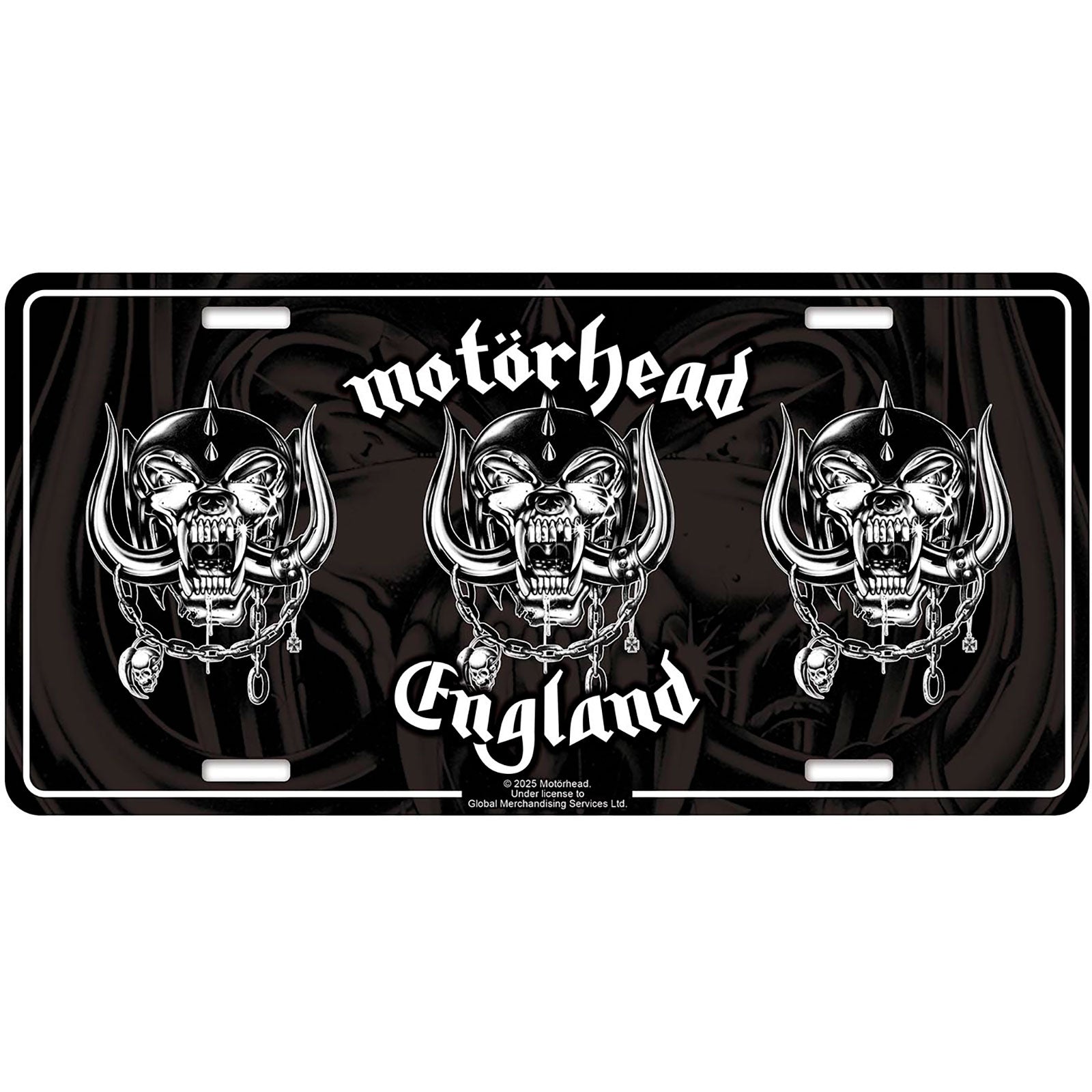 Motorhead: England Number Plate – officielt merchandise