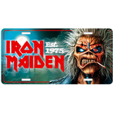 Iron Maiden: Est 1975 Number Plate – officielt merchandise