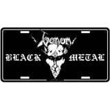 Venom: Black Metal Number Plate – officielt merchandise