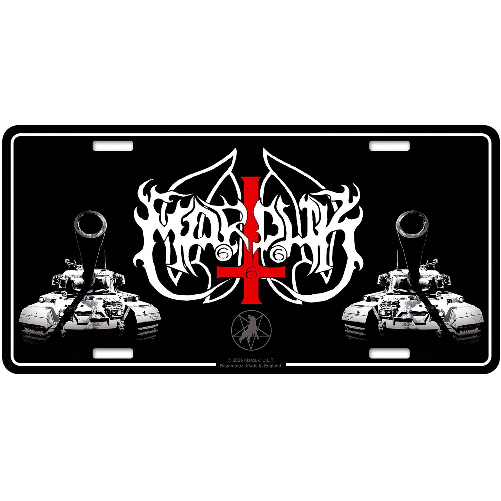 Marduk: Panzer Division Number Plate – officielt merchandise