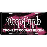 Deep Purple: Space Truckin' Number Plate – officielt merchandise