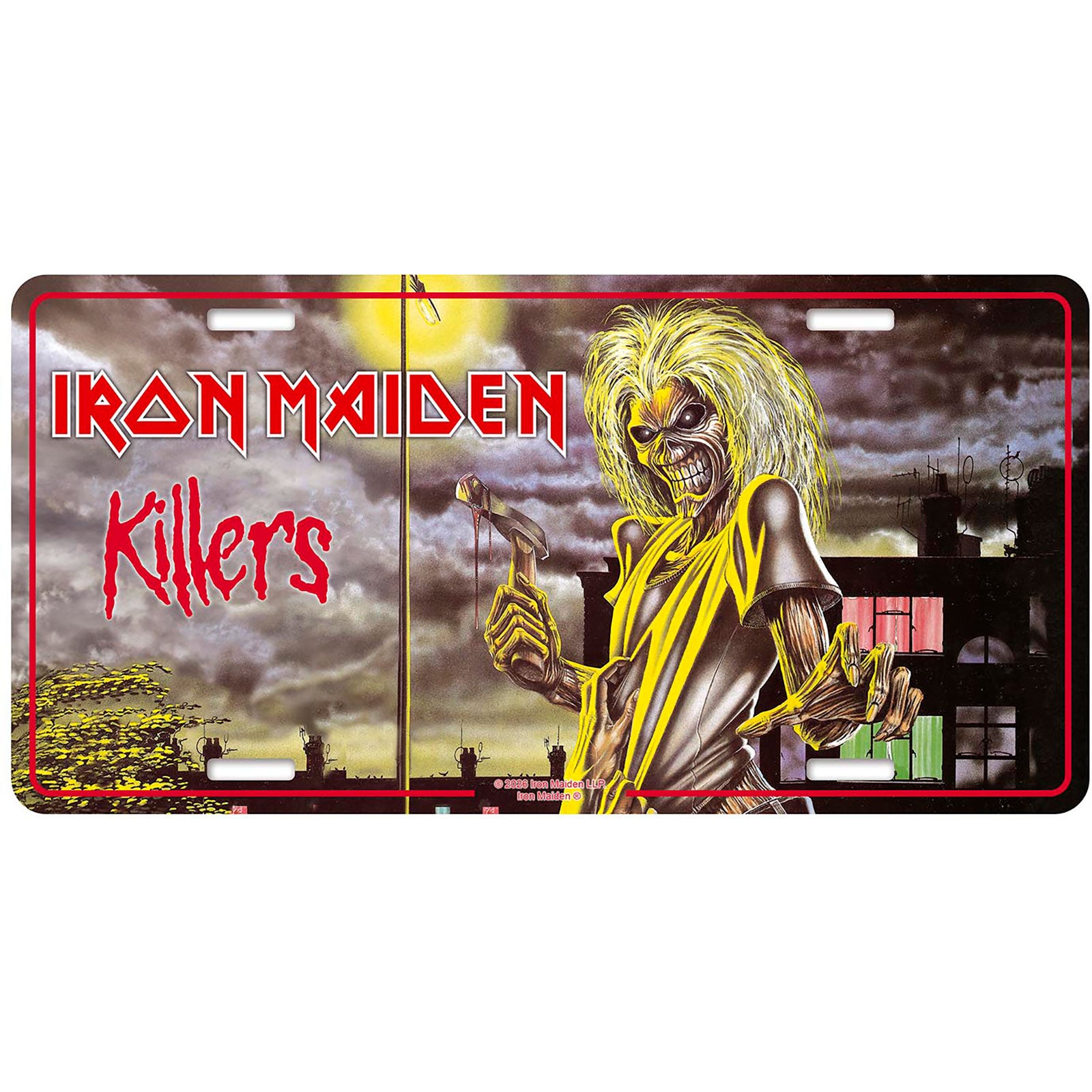 Iron Maiden: Killers Number Plate – officielt merchandise