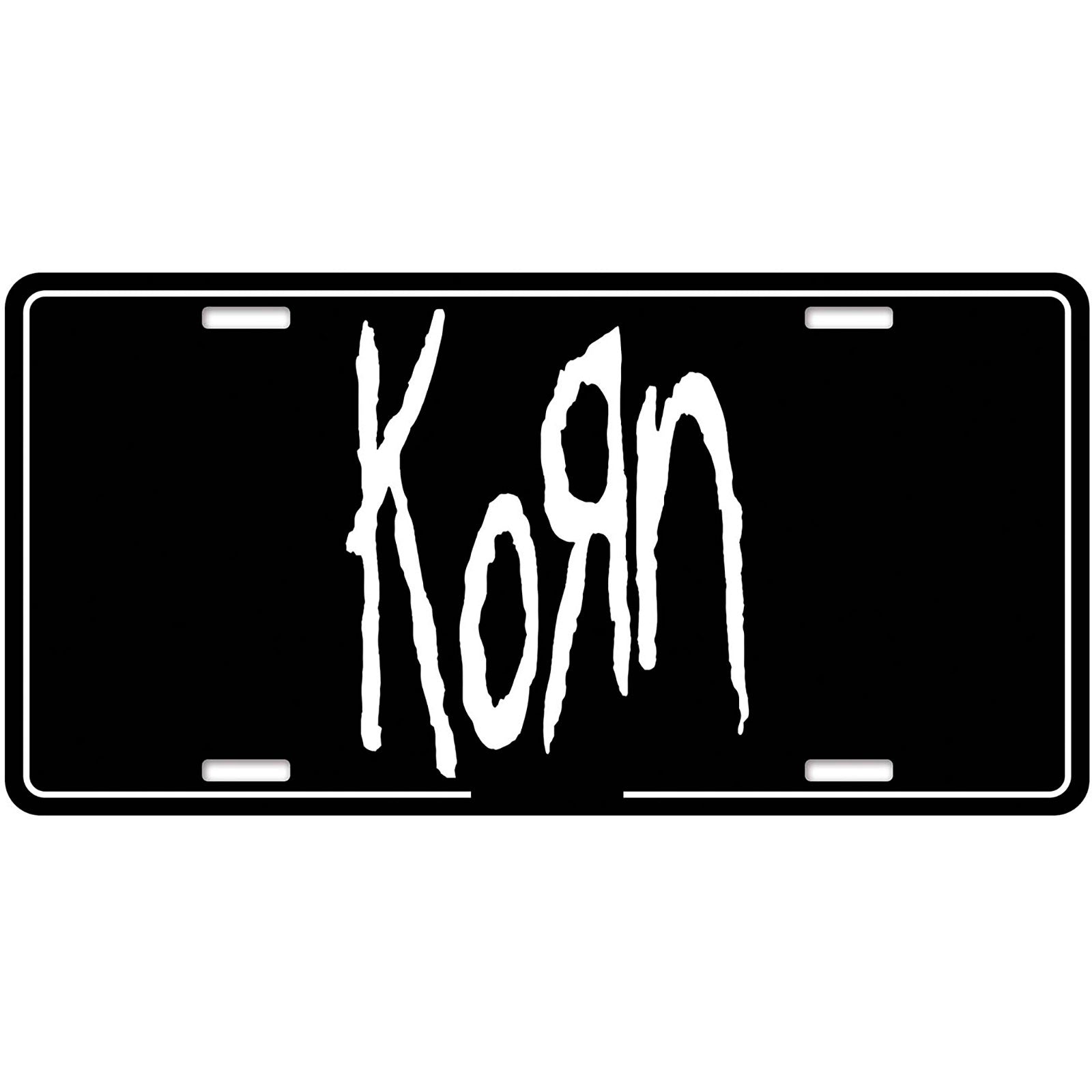 Korn: Logo Number Plate – officielt merchandise