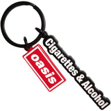 Oasis: Cigarettes & Alcohol Red Decca Logo Charm (Ex - Tour) Nøglering – officielt merchandise