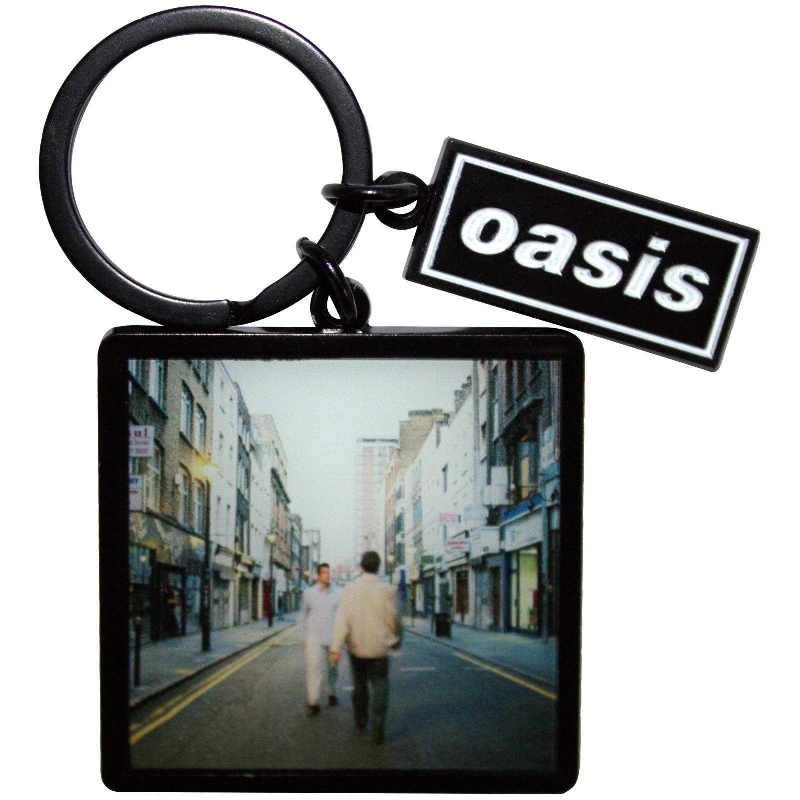 Oasis: What's The Story Album Decca Logo Charm (Ex - Tour) Nøglering – officielt merchandise