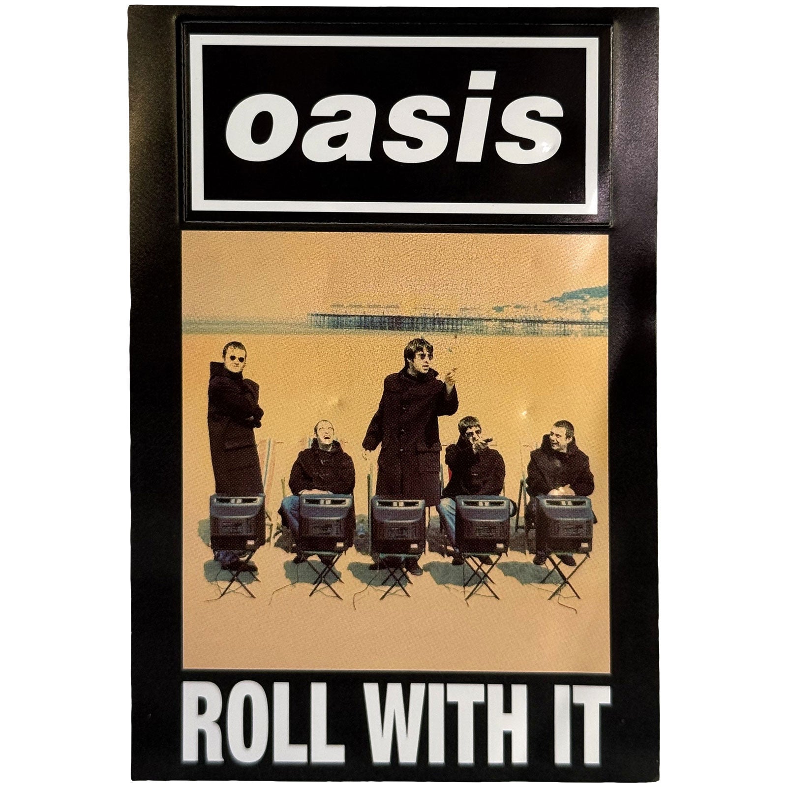 Oasis: Roll With It Single (Ex - Tour) Magnet – officielt merchandise