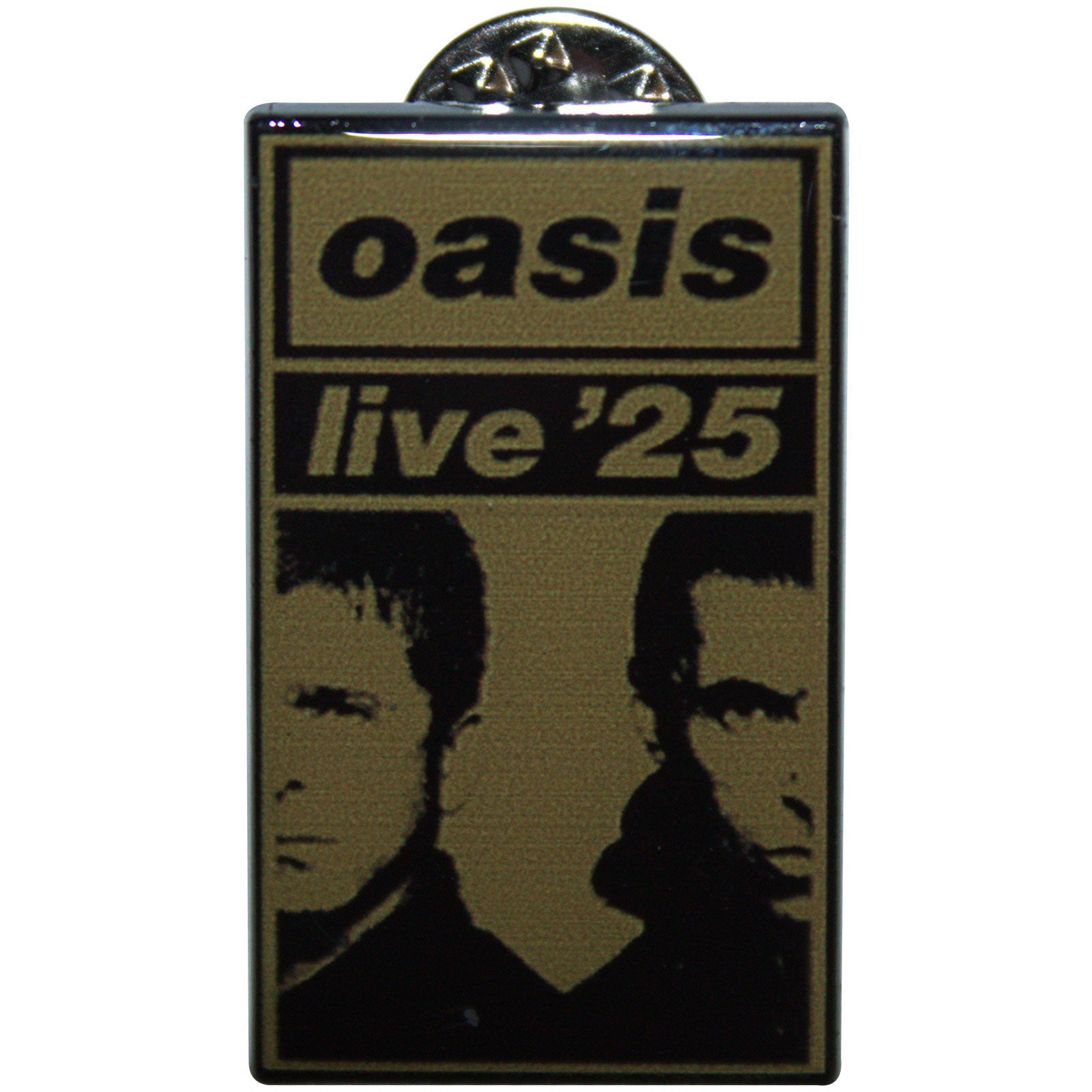Oasis: Live '25 Gold Split Faces (Ex - Tour) Pin badge – officielt merchandise
