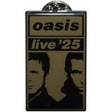 Oasis: Live '25 Gold Split Faces (Ex - Tour) Pin badge – officielt merchandise