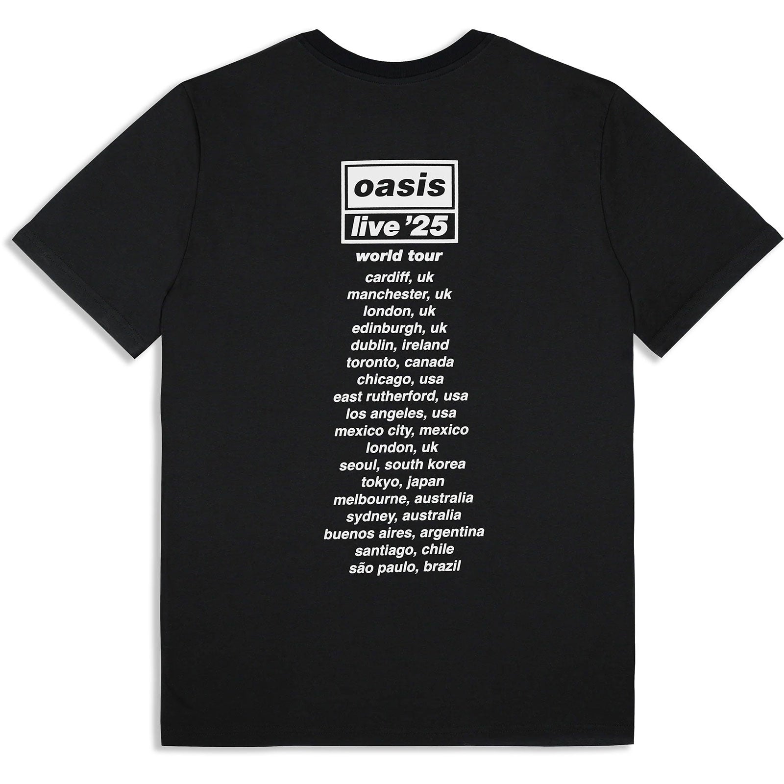 Oasis: Collage Live '25 World Tour T-shirt – officielt merchandise