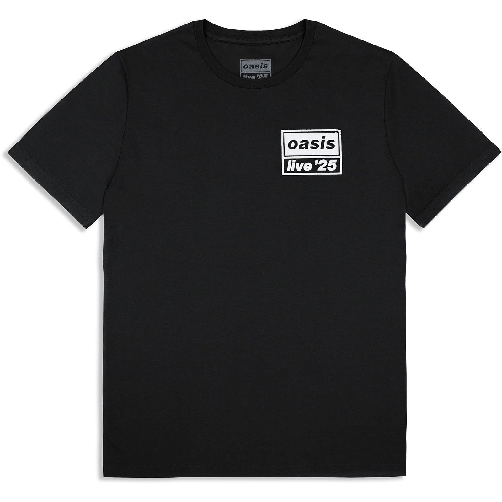 Oasis: Live 25 Distressed Lockup Pocket (Ex - Tour) T-shirt – officielt merchandise