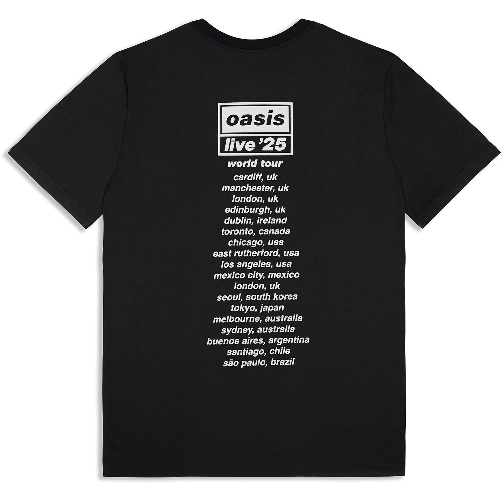Oasis: Wonderwall Live 25 World Tour T-shirt – officielt merchandise