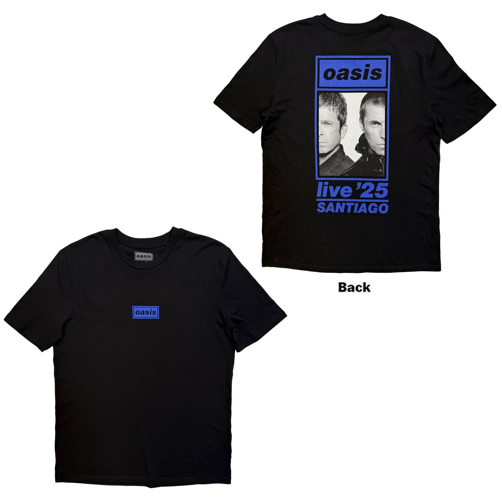 Oasis: Santiago Half Faces Fan Store T-shirt – officielt merchandise