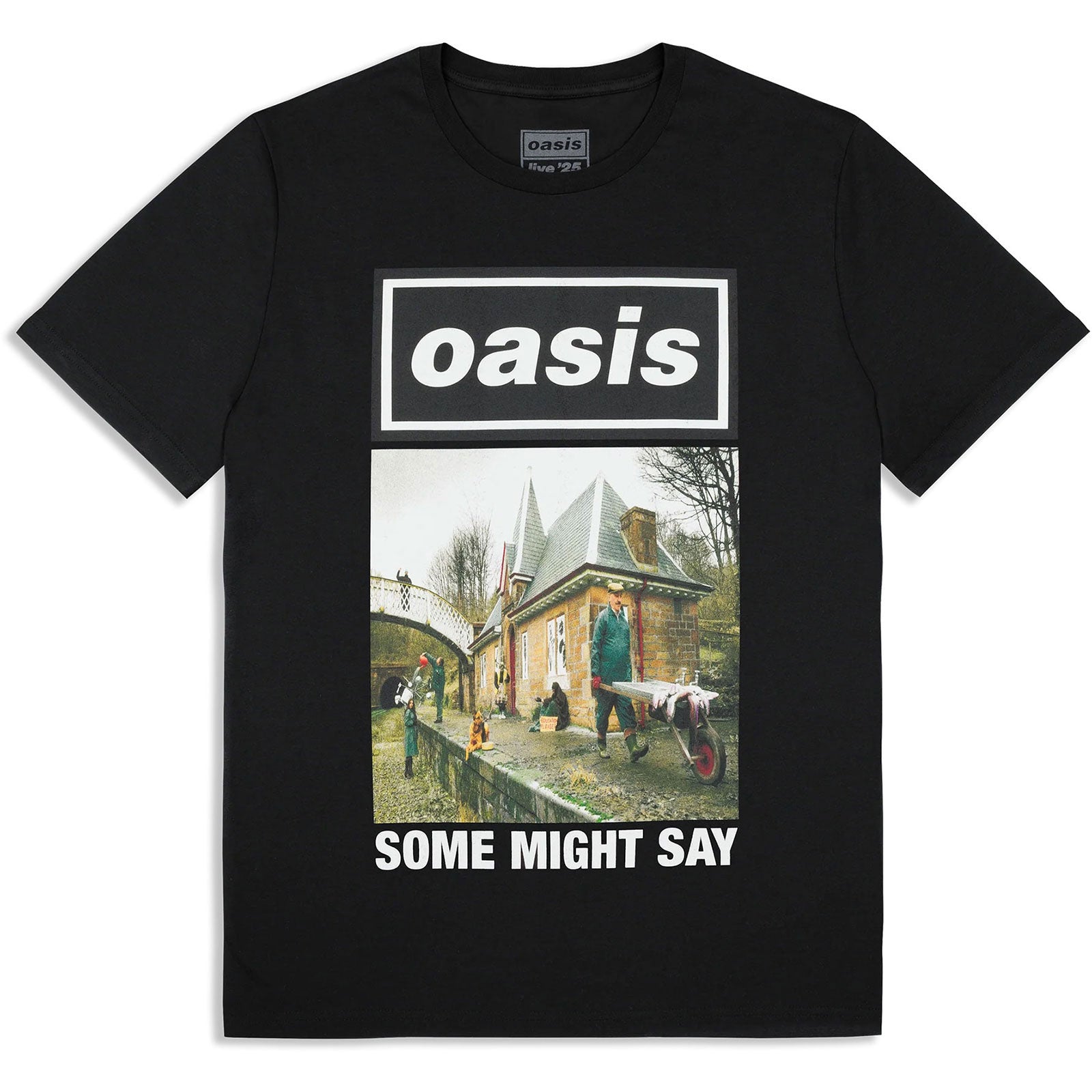 Oasis: Some Might Say Single Cover (Ex - Tour) T-shirt – officielt merchandise