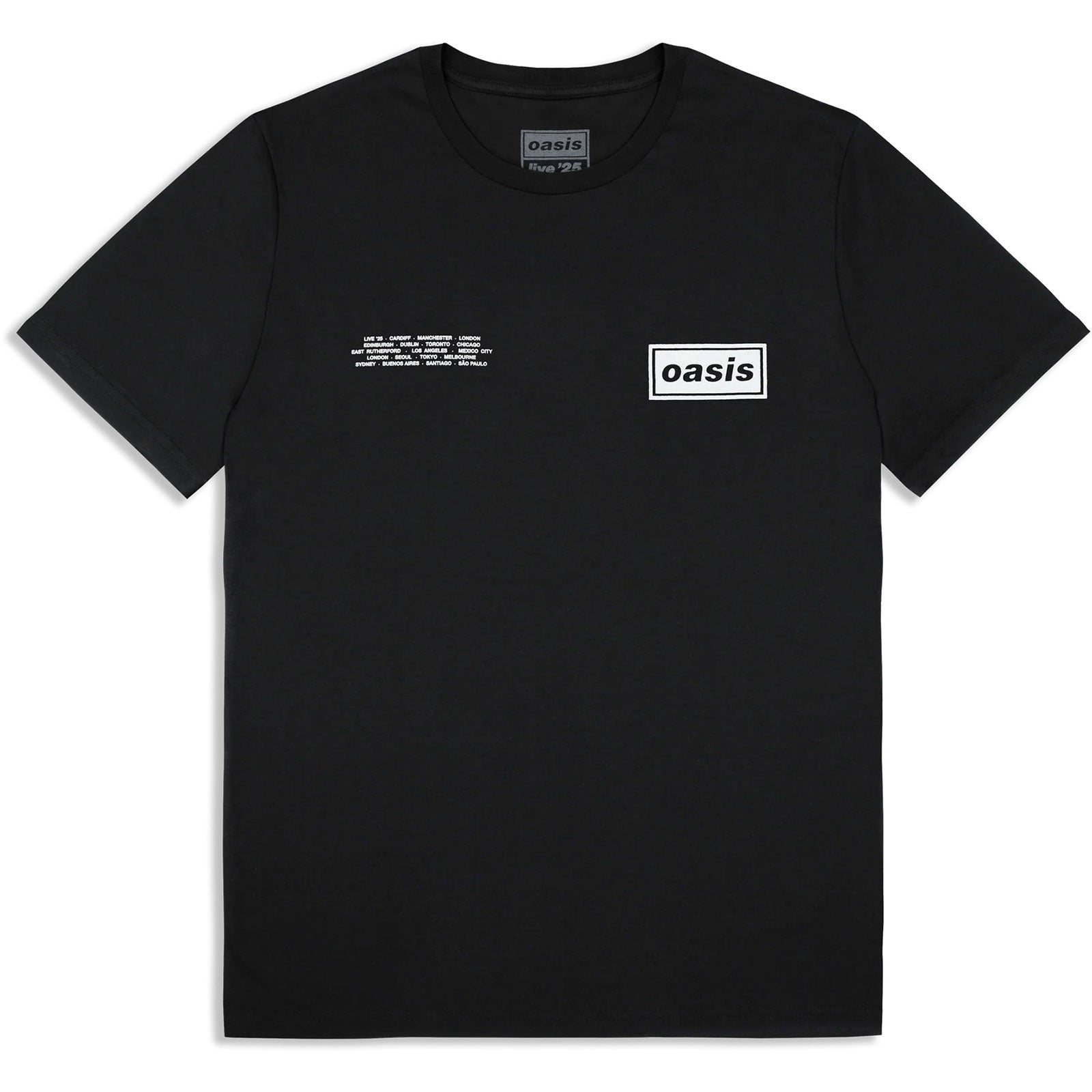 Oasis: Global Cities Logo (Ex - Tour) T-shirt – officielt merchandise