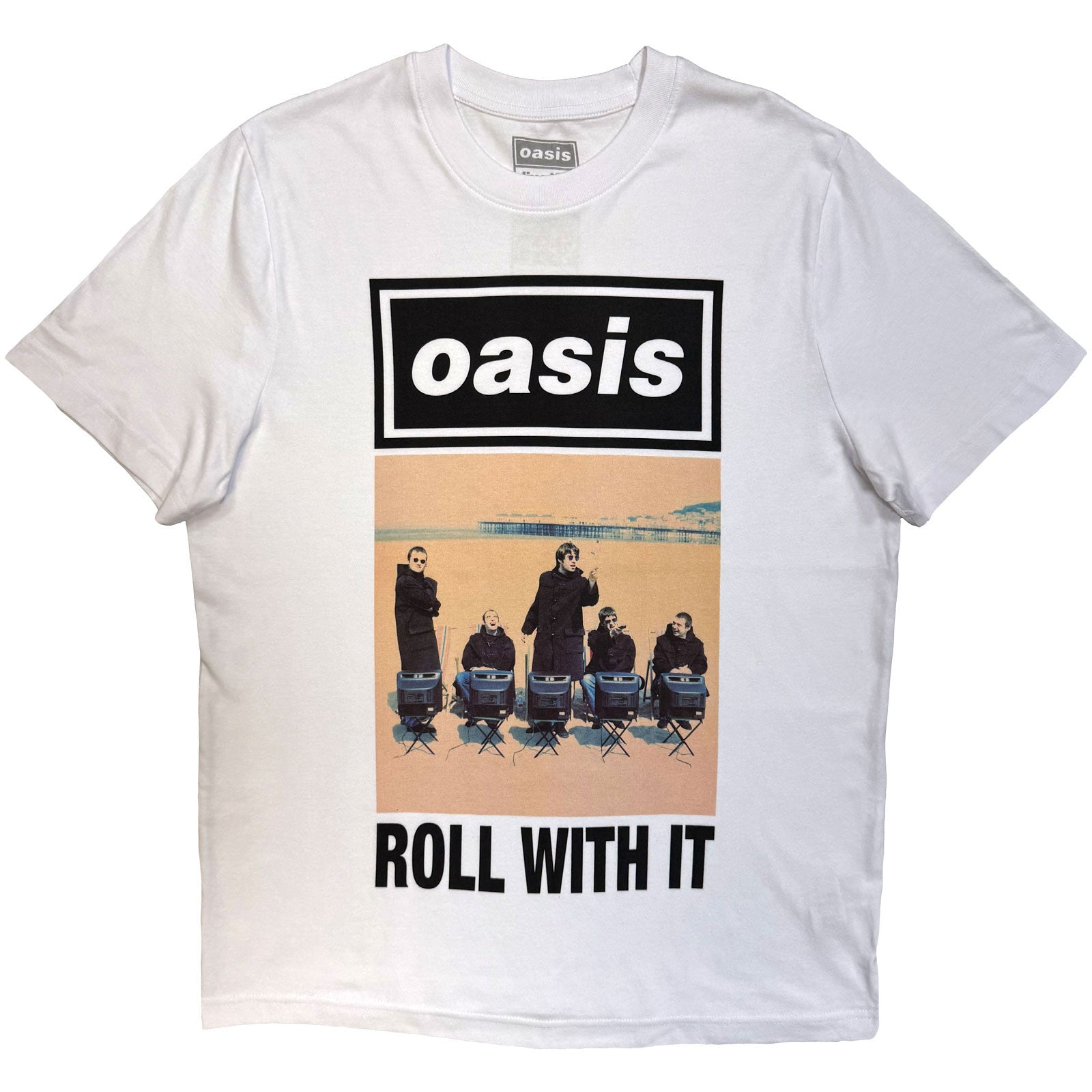 Oasis: Roll With It Single Cover (Ex - Tour) T-shirt – officielt merchandise