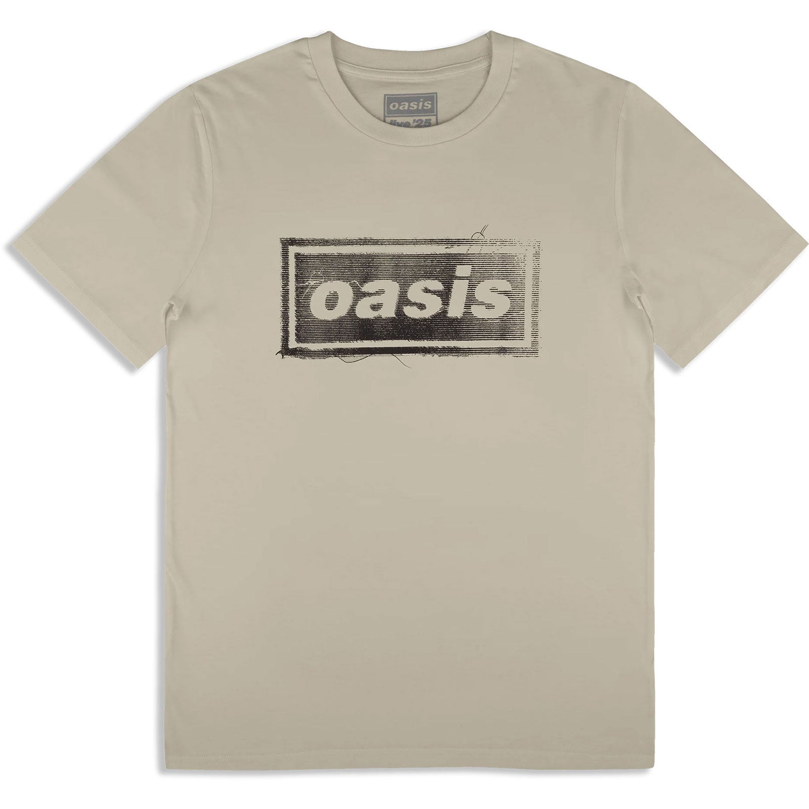 Oasis: Thread Logo (Stone Grey) (Ex - Tour) T-shirt – officielt merchandise
