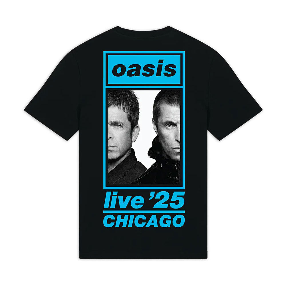 Oasis: Chicago Half Faces Fan Store T-shirt – officielt merchandise