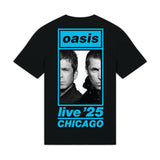 Oasis: Chicago Half Faces Fan Store T-shirt – officielt merchandise