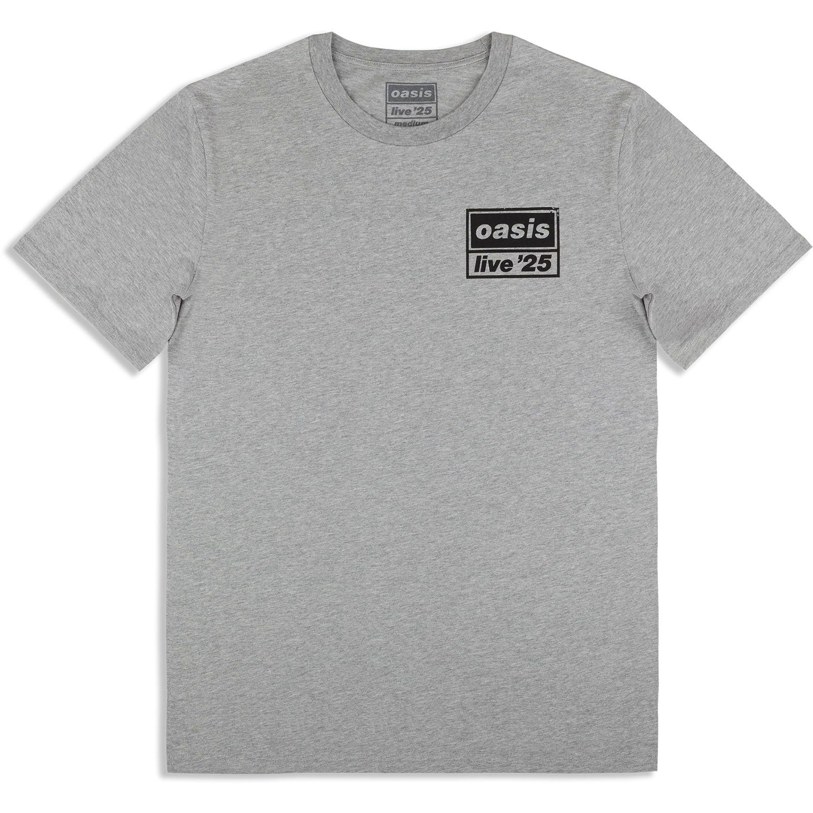 Oasis: Live 25 Distressed Lockup Pocket (Ex - Tour) T-shirt – officielt merchandise