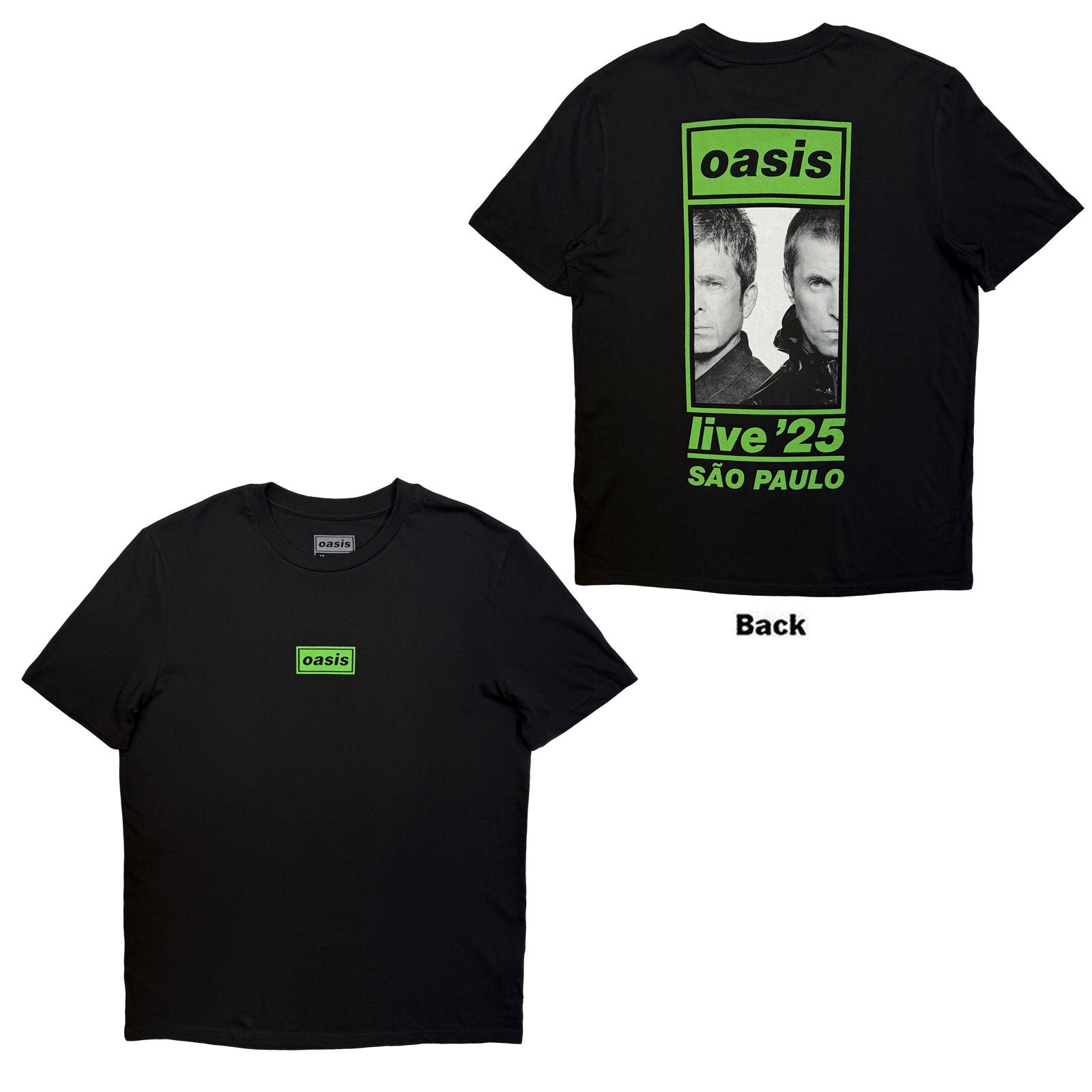 Oasis: Sao Paulo Half Faces Fan Store T-shirt – officielt merchandise