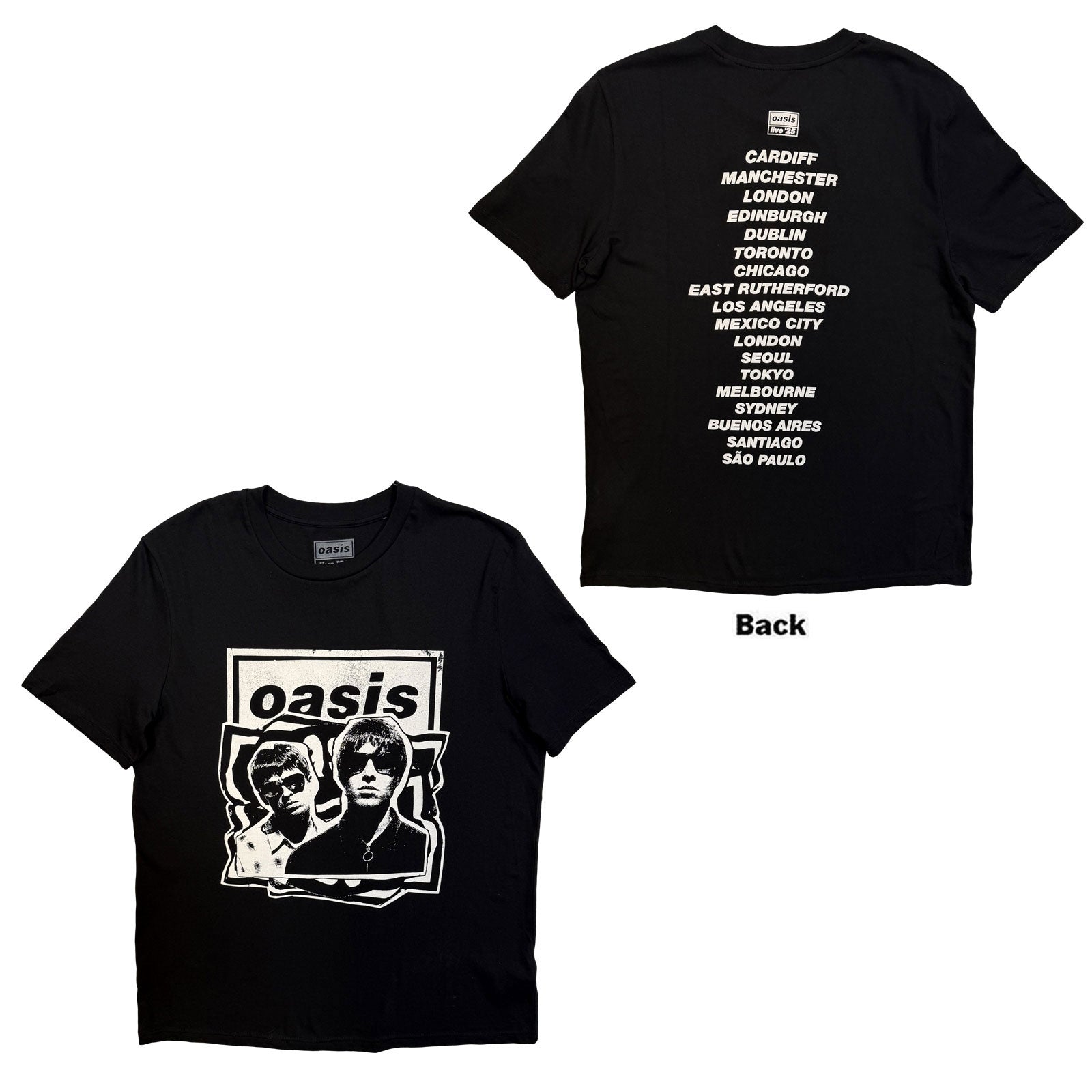 Oasis: Paper Cut Out Tour T-shirt – officielt merchandise