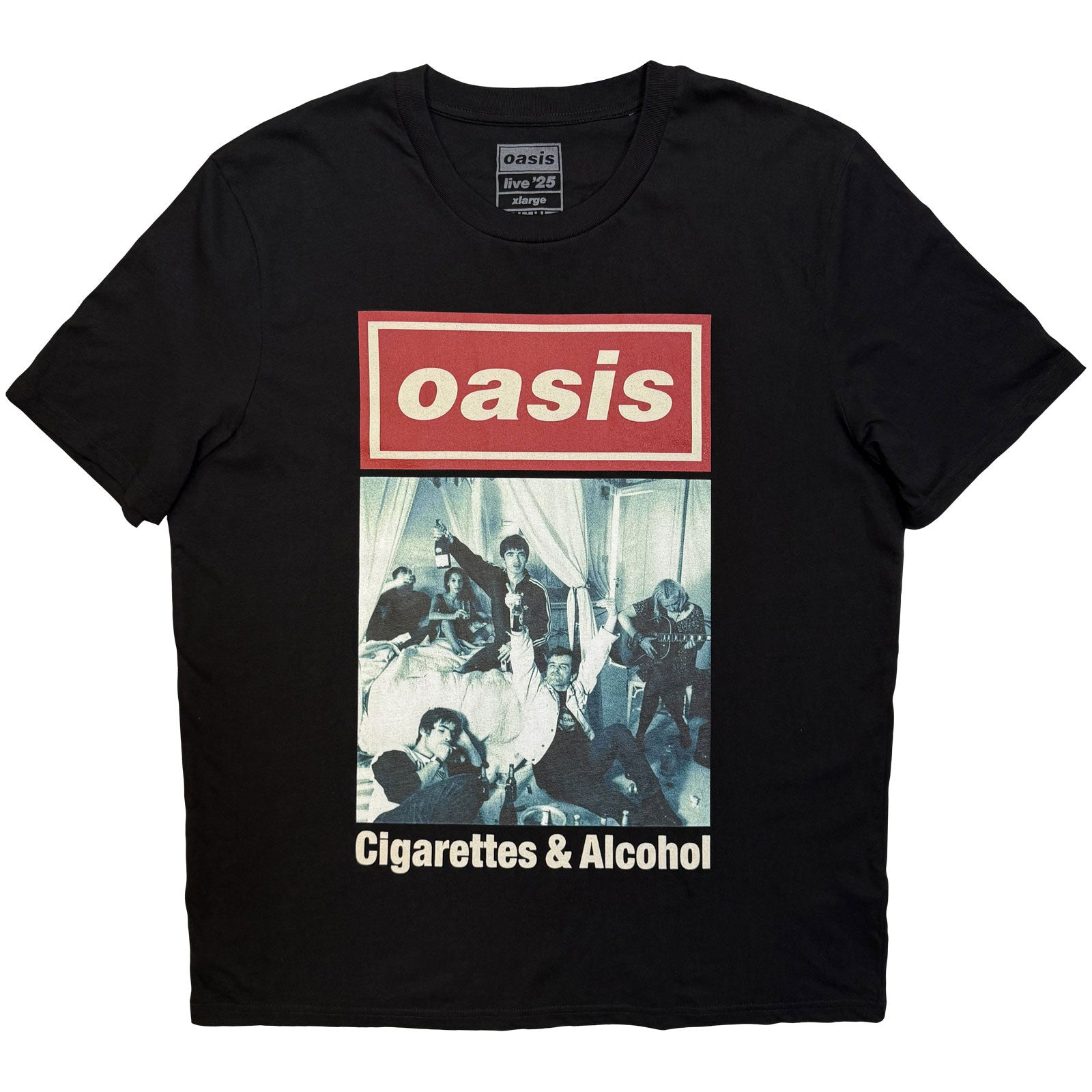 Oasis: Cigarettes & Alcohol Single Cover (Ex - Tour) T-shirt – officielt merchandise