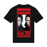 Oasis: Toronto Half Faces Fan Store T-shirt – officielt merchandise