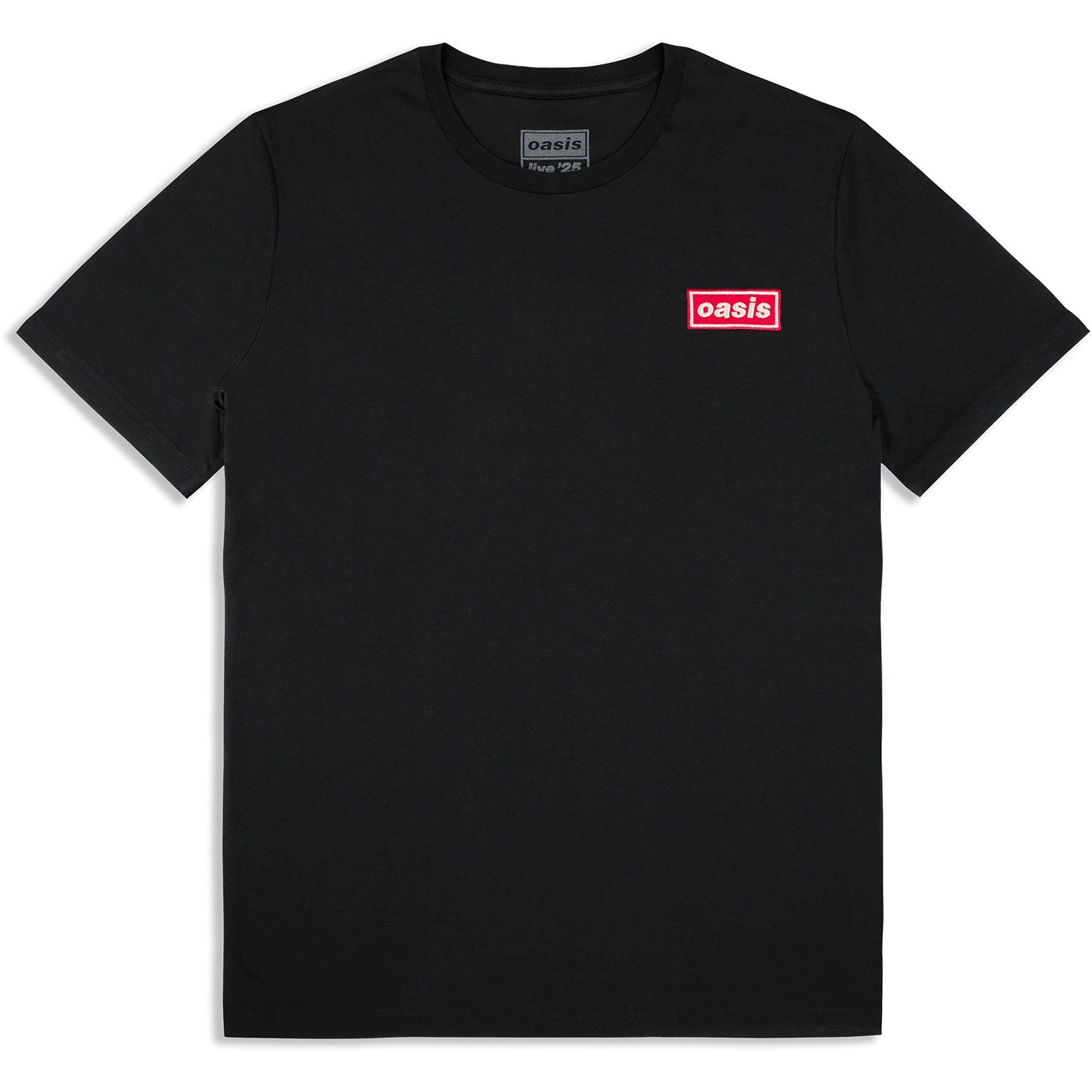Oasis: Red Decca Embroidered Logo (Ex - Tour) T-shirt – officielt merchandise