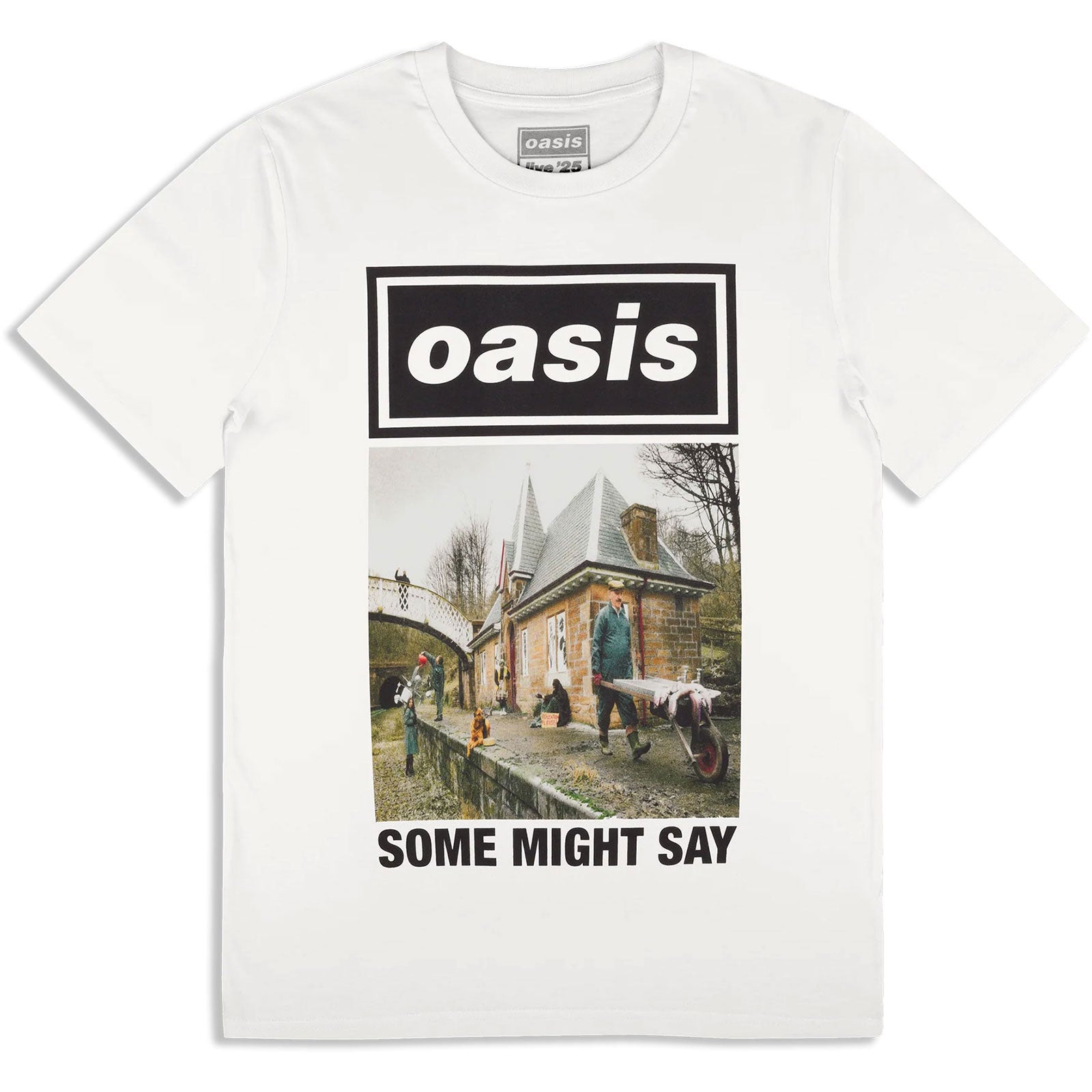 Oasis: Some Might Say Single Cover (Ex - Tour) T-shirt – officielt merchandise