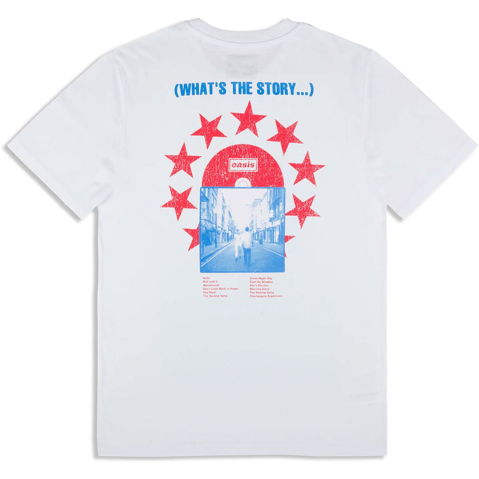 Oasis: What's The Story CD Star T-shirt – officielt merchandise