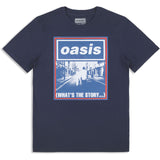 Oasis: What's The Story Blue Tone (Navy Blue) (Ex - Tour) T-shirt – officielt merchandise