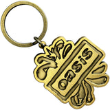 Oasis: Gold Logo Splat Keychain
