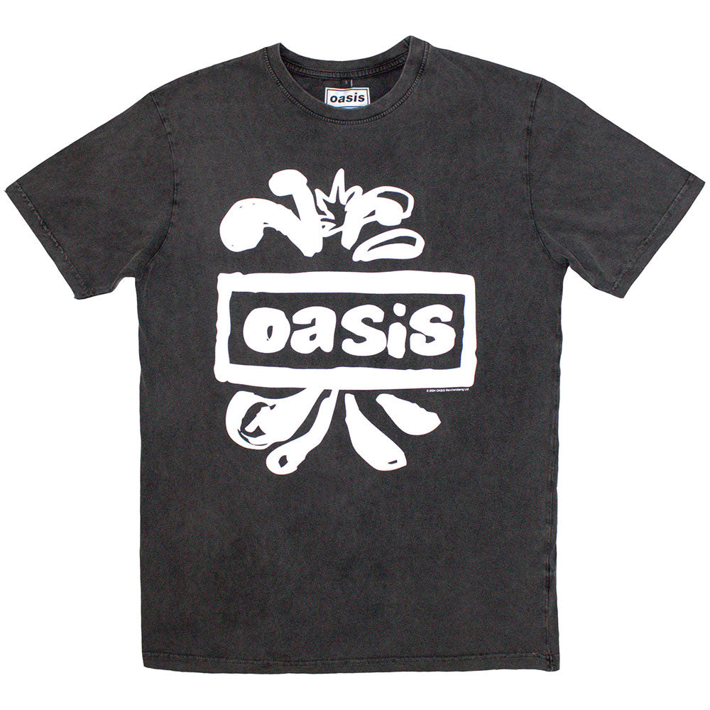 Oasis: Logo Splat Stone Wash T-Shirt (Stone Wash)