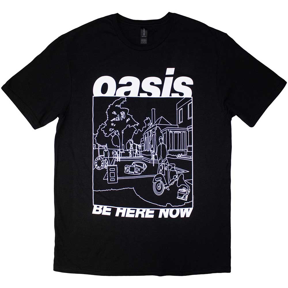Oasis: Be Here Now Line Drawing T-Shirt