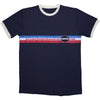 Oasis: 1996 Tour Horizontal Stripes Ringer Ringer T-Shirt