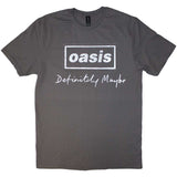 Oasis: Definitely Maybe Distressed Text Logo T-Shirt
