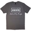 Oasis: Definitely Maybe Distressed Text Logo T-Shirt