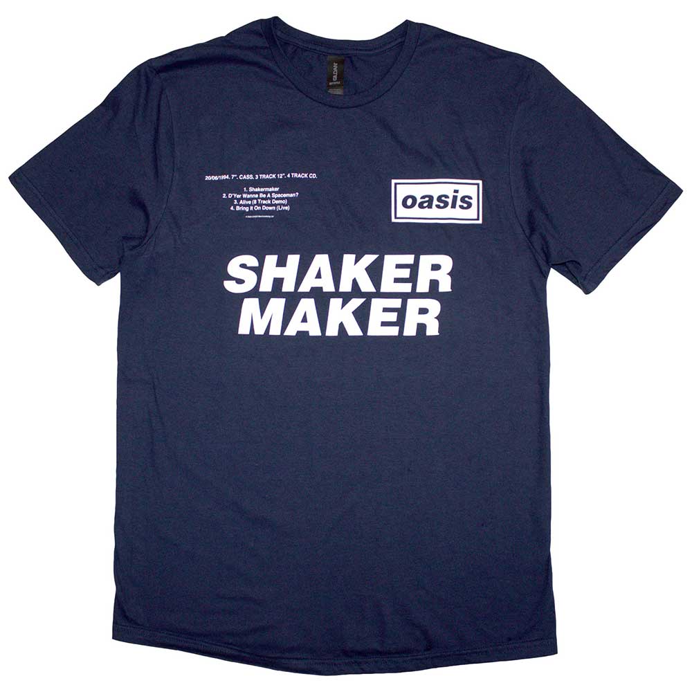 Oasis: Shakermaker Tracklisting T-Shirt