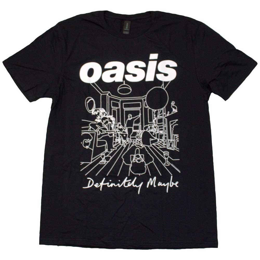 Oasis: Definitely Maybe Line Drawing T-Shirt