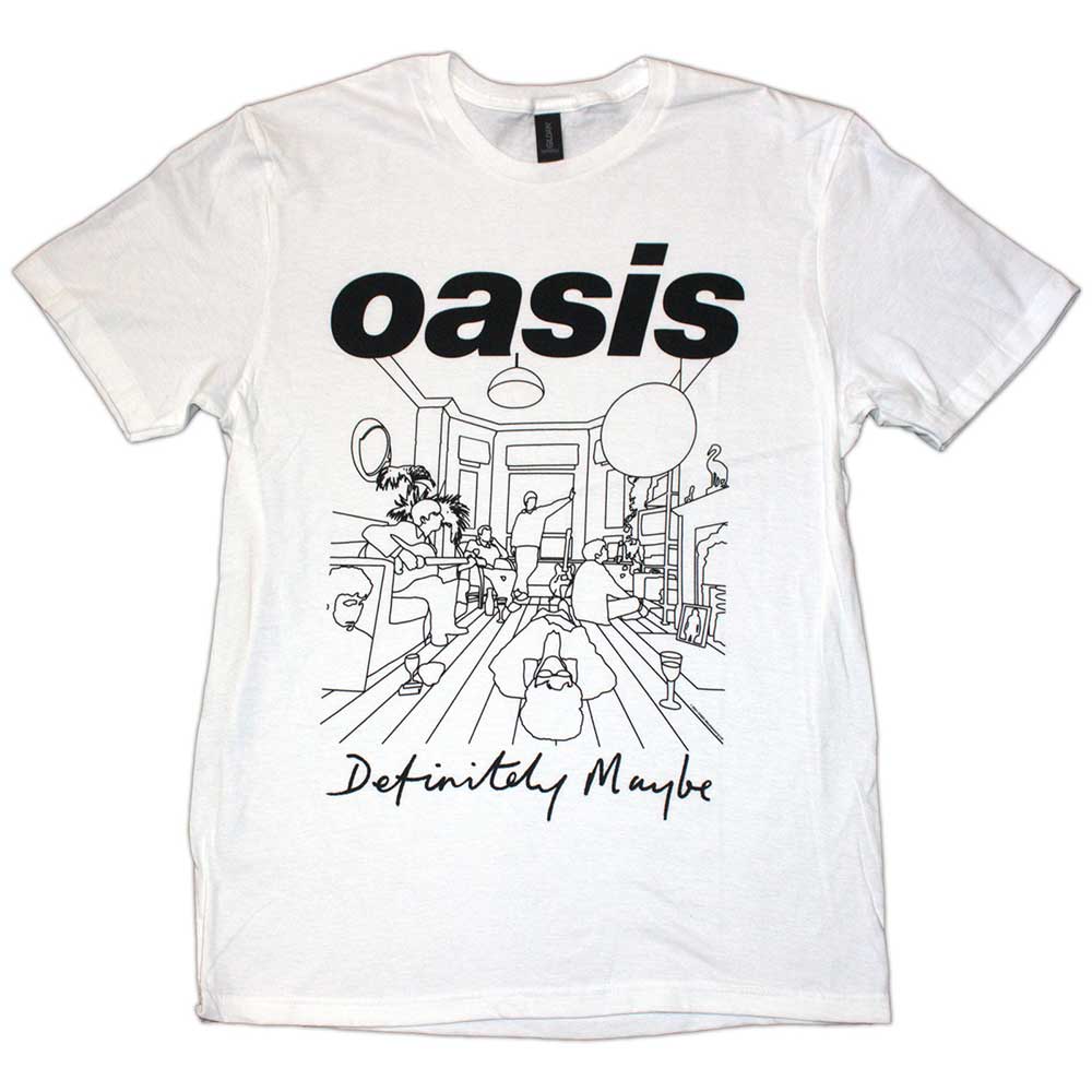 Oasis: Definitely Maybe Line Drawing T-Shirt