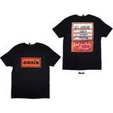 Oasis: Definitely Maybe AAA Pass T-Shirt