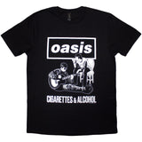 Oasis: Cigarettes & Alcohol Illustration Mono T-Shirt